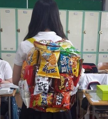 韩国零食背包的制作过程-3158餐饮网