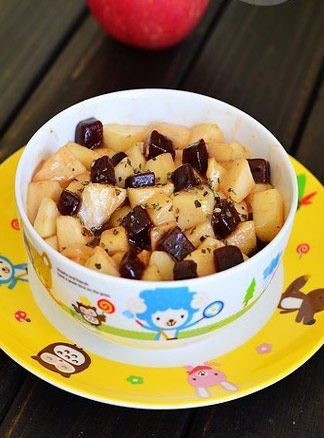 春季食疗精品系列之山楂糕熘苹果 春季食疗精品系列之山楂糕熘苹果