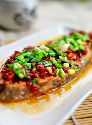 春季食疗美食精品系列之剁椒蒸海鱼块 春季食疗美食精品系列之剁椒蒸海鱼块