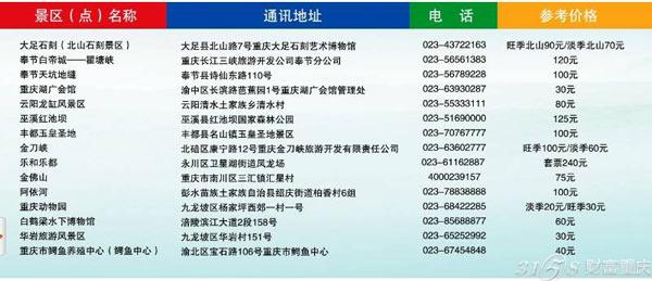 【重庆旅游年票2015】重庆旅游年票2015