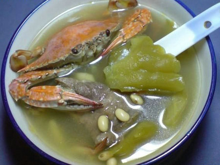 广州靓汤-苦瓜煲花蟹