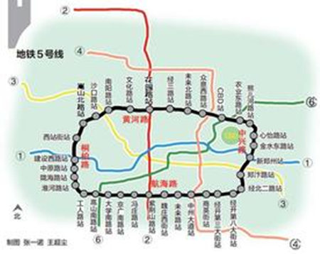 郑州地铁5号线站点有哪些?郑州地铁5号线站点图片