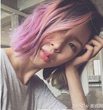 短发挑染什么颜色好看?