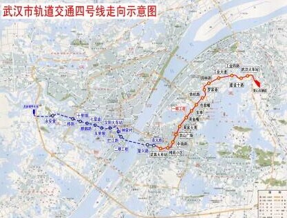 武汉地铁4号线二期站点及线路图图片 54179 417x318