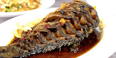四川雅安美食干烧雅鱼