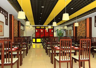 上锦宴饭店?-3158厂房网复合餐饮v饭店树脂平面设计图片