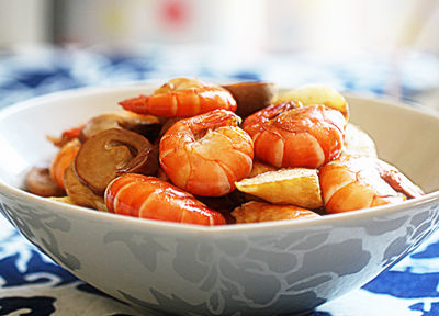 香菇炒虾的做法