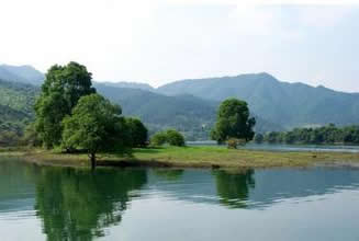 埠江 酒仙湖不仅有美丽的风景,还有曲婉动人的传说,湖区寒婆坳的凉茶