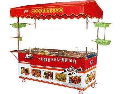 特色美食小吃车加盟 看好一路飘香小吃车